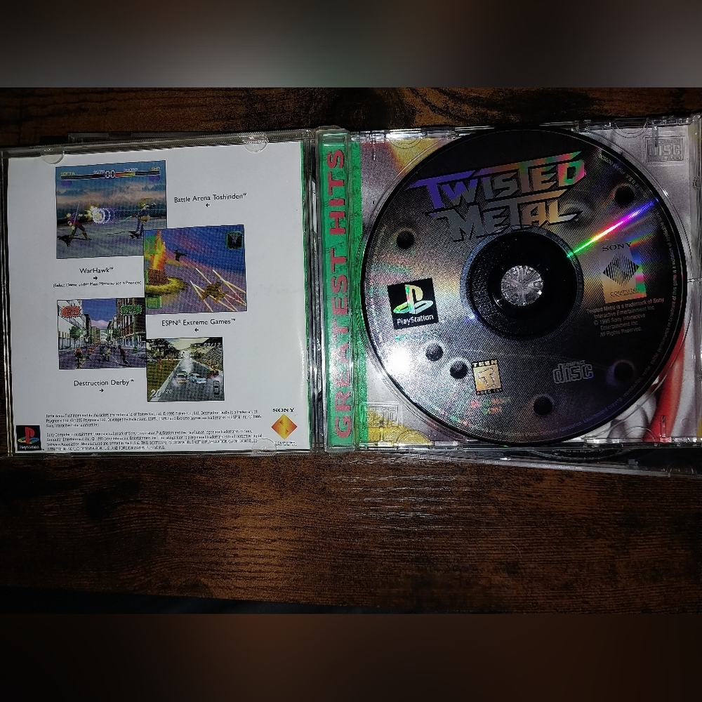 Twisted Metal PlayStation Game Disc